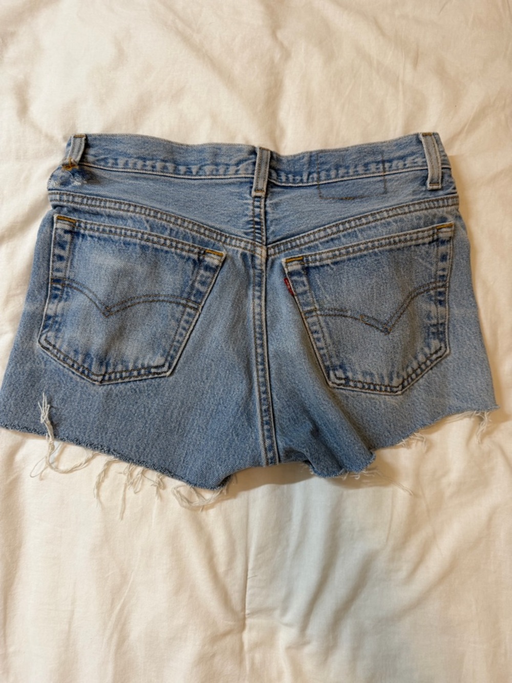 Vintage Levi’s 501 Cutoff Shorts High Rise Light Wash Denim 30
